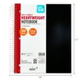 thumbnail image 6 of Pen+Gear College Ruled 5-Subject Poly Notebook, 9" x 11", Black, 160 Sheets, 6 of 6