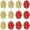 Red & Metallic Gold, variant on PMU Decorative Star Confetti Bows Large 4-1/4 Inch Patriotic Assortment (Red, White and Blue) (12Pkg) Pkg/1