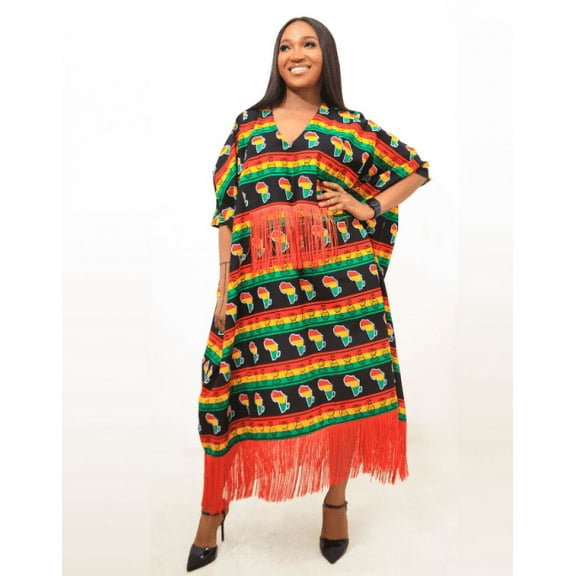 Urban Afrique Women Plus Size Kaftan Maxi Dress, Sleeve Caftan Party wear Casual Dresses