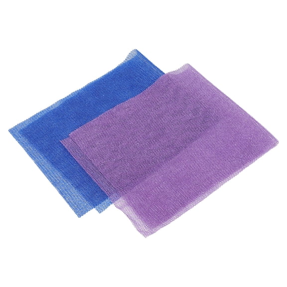 GAXIRE 2Pcs Reusable African Mesh Shower Sponge for Back Feet Body Scrubbing and Skin Smoothing