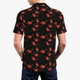thumbnail image 2 of Polo Shirts for Men, Flamingo Cuteness Casual Mens Polo Shirts Short Sleeve Button Down Classic Mens Golf Polo Shirts, 2 of 7