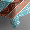 thumbnail image 5 of Blue and Brown Geometric Pattern Rectangle Tablecloth 60"x102",Waterproof Polyester Rectangle Table Cloth, Wipeable Spillproof Polyester Tablecloth for Dining, Camping, Indoor and Outdoor, 5 of 6