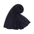 thumbnail image 2 of Bbyeadc Head Scarf for Women Muslim Practical Shawl Comfortable Fashion Sweatcloth All Seasons,Navy(One Size), 2 of 3