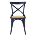 thumbnail image 6 of Modway Gear 34.5" Modern Wood Dining Side Chair in Midnight Blue, 6 of 10