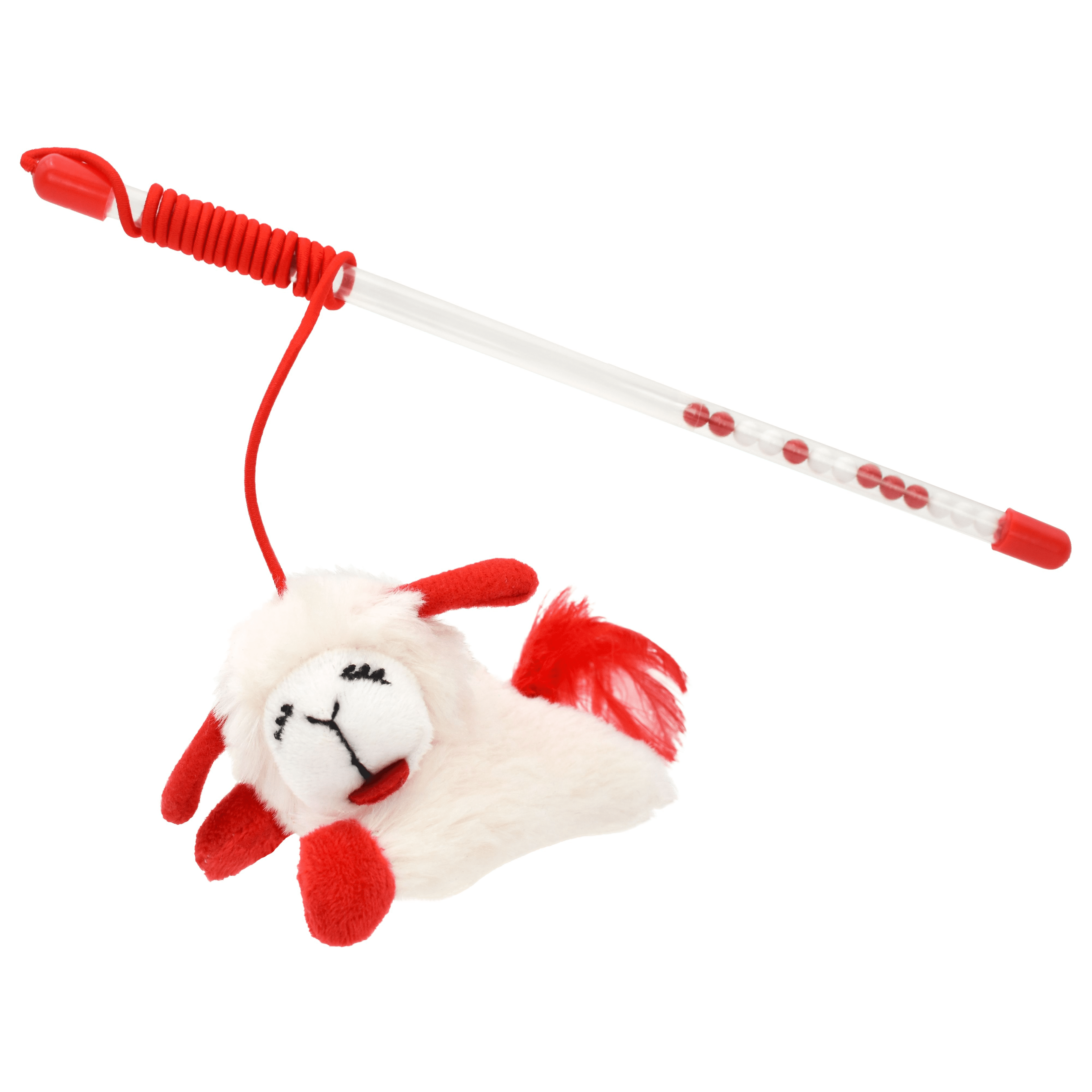 Multipet Lamb Chop Cat Wand with Refillable Catnip - Walmart.com