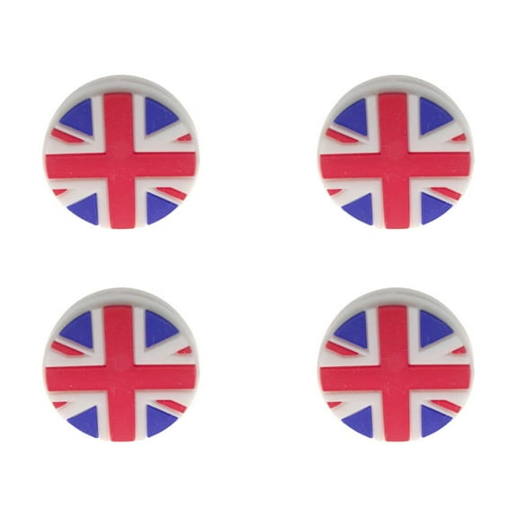 Spatiy 4 Silicone Tennis Vibration Dampeners UK Flag Pattern Tennis Racquet Absorbers Tennis Racket Strings Dampers for