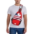 thumbnail image 6 of Lsque USA Switzerland Pattern Cross Chest Bag Diagonally – Premium Durable Front Chest Sling with Adjustable Padded Strap, High-Capacity Storage, 6 of 8