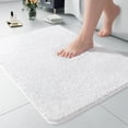 thumbnail image 1 of Alfombra de baño LOCHAS Luxury Shaggy de 60 x 43 cm, color blanco, 1 of 7