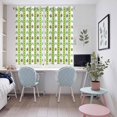 thumbnail image 4 of Saint Patrick's Day Kitchen Curtains Window Panels, Rainbow Clovers Green Striped Dots Insulated Window Treatment Curtain, Grommet Curtains for Bedroom/Living Room/Bathroom, 2 Piece 52"Wx72"L, 4 of 8