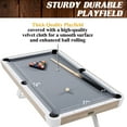 thumbnail image 4 of Barrington Billiards Camden 7 ft Pool Table with White Metal Legs, Wood Grain Finish, Velvet Playfield, 18mm Surface, Complete Accessories, 4 of 8