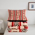 thumbnail image 5 of Manfei Cute Cherry Queen Comforter Set,Brown Leopard Print Comforter Sets Queen,Black Reversible,3pcs,1 Comforter and 2 Pillowcases, 5 of 7