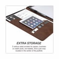 thumbnail image 4 of Two-Tone Padfolio with Spine Accent, 10.6w x 14.25h, Polyurethane, Tan/Brown | Bundle of 2 Each, 4 of 7