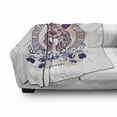 thumbnail image 2 of Athena Soft Flannel Fleece Throw Blanket, Circular Greek Myths Woman in an Owl, Cozy Plush for Indoor and Outdoor Use, 50" x 60", Multicolor, by Ambesonne, 2 of 5