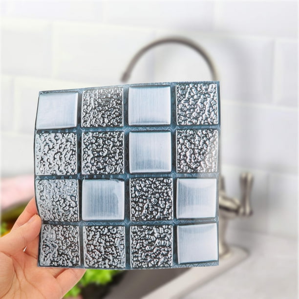SWETRACE 10Ud Etiquetas Adhesivas Para Azulejos De Imitación Mármol PVC Multi Para Hogar