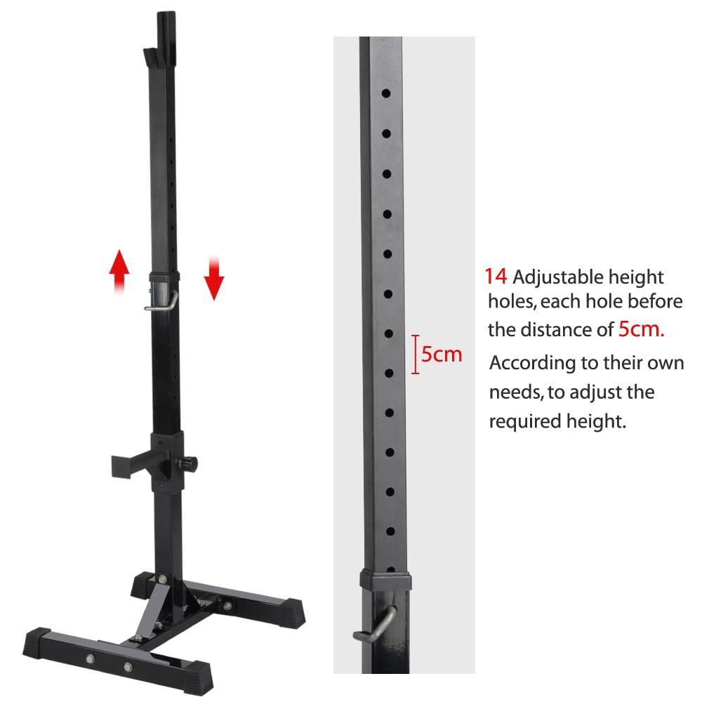 Alden Design 44"-70" Adjustable Squat Rack Portable Dumbbell Racks Barbell Free Press Stands