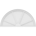 thumbnail image 3 of Ekena Millwork 42"W x 21"H x 2"P Half Round 4 Spoke Architectural Grade PVC Pediment, 3 of 7