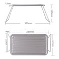 thumbnail image 1 of Ti-Plate Foldable Barbecue Table Camping BBQ Grill Table Outdoor Portable Picnic Grill Rack Lightweight Frying Table Cooking Accessory, 1 of 5