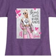 thumbnail image 3 of Barbie - Strong Girls Make Waves - Toddler And Youth Girls Short Sleeve Graphic T-Shirt, 3 of 5