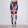 thumbnail image 2 of Pimfylm American Flag Leggings for Women Girls Leggings Skinny High Waist Stretchy Tights Trouser Yoga Pants Fourth of July Outfits(Blue,XL), 2 of 6