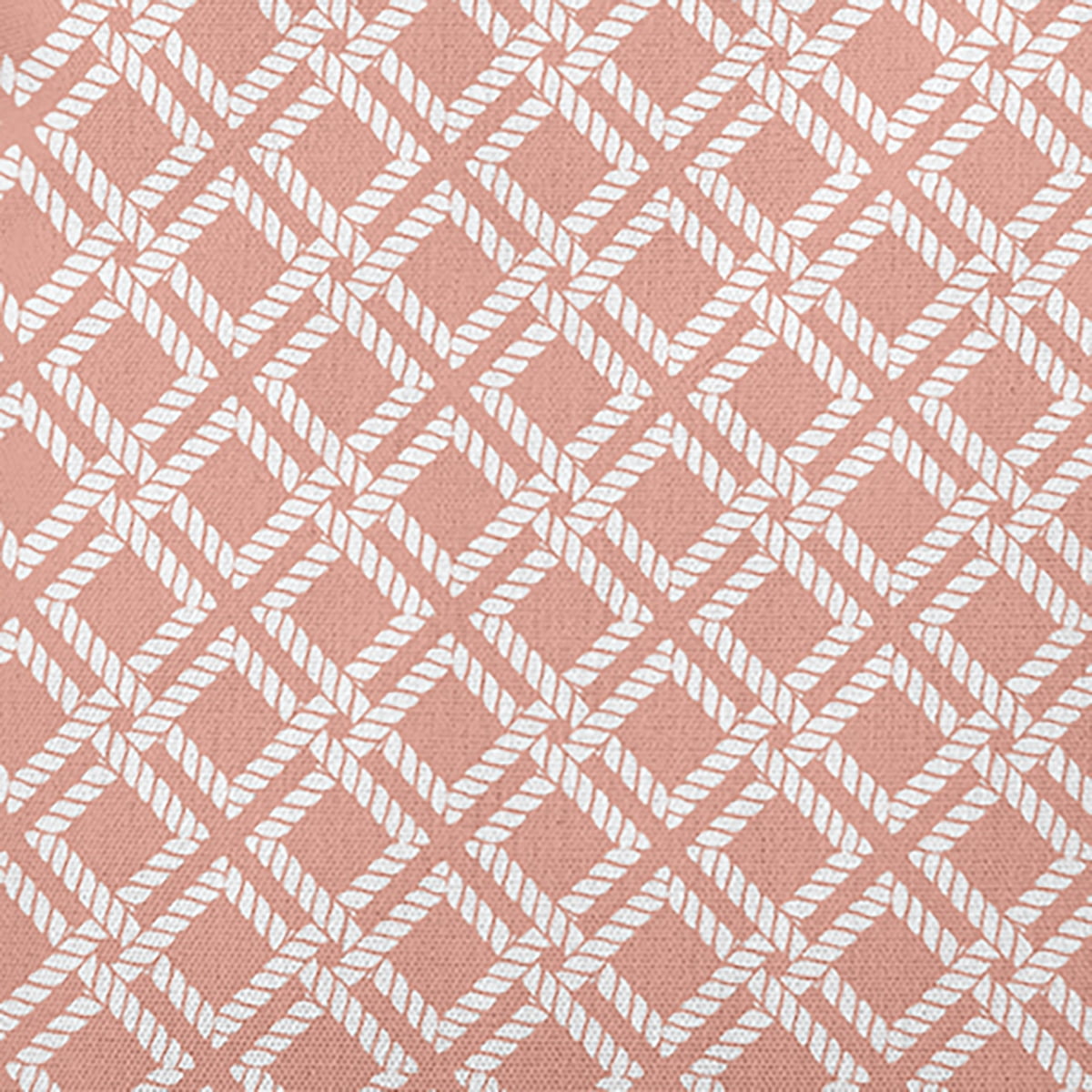 Simply Daisy 26" x 26" Rope Rigging Decorative Throw Pillow, Soft Coral (1 count)