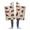 thumbnail image 2 of ASHLEIGH Cute Red Panda Throw Hooded Blanket 50x60 inches Kids Girls Boys Toddler Wearable Blankets, 2 of 2