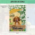 thumbnail image 5 of Welcome Summer Dog Garden Flag Husky Play in the Yard Floral Plants Sunshade Spring Decor Home Banner for Outside 12.5x18 Inch Double Side, 5 of 6