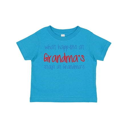 

Inktastic What Happens at Grandma s Gift Toddler Boy or Toddler Girl T-Shirt