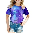 thumbnail image 3 of Girls Shirts 10-12 3D Print Graphic Tees Short Sleeve Casual Round Neck T-Shirt Funny Carnival Party Shirt Summer Clothes Z06- 8-9 Years, 3 of 4