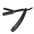 thumbnail image 2 of Matte Black Barber Straight Razor 001 German Made Carbon Steel Material With Pouch + 100 Premium Derby Blades Bonus By XPERSIS Professional, 2 of 3