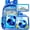 Blue Lightning Soccer, variant on 3PCS Clear Bookbag for Kids, Boys Transparent Backpack Stadium Approved, See Through School Bag for Elementary Preschool - Blue Lightning Soccer