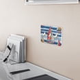 thumbnail image 5 of Yayeee Toggle Light Switch Wall Plate 2-Gang 4.56"x4.48" Decorative Outlet Cover, Red Sailboats, 5 of 7