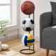 thumbnail image 1 of Estante de baloncesto, organizador de equipos deportivos de garaje, almacenamiento de pelotas, estantes de baloncesto rodantes para pelotas con ruedas, 1 of 5