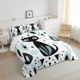 thumbnail image 3 of Homewish Cartoon Black Cats 3 Pieces Queen Comforter Set for Kids Teens,Kawaii Animal Ultra Soft Bedding Sets,Abstract Geometric Bedding Comforter Set Breathable,Super Cozy Room Decor,Reversible, 3 of 8