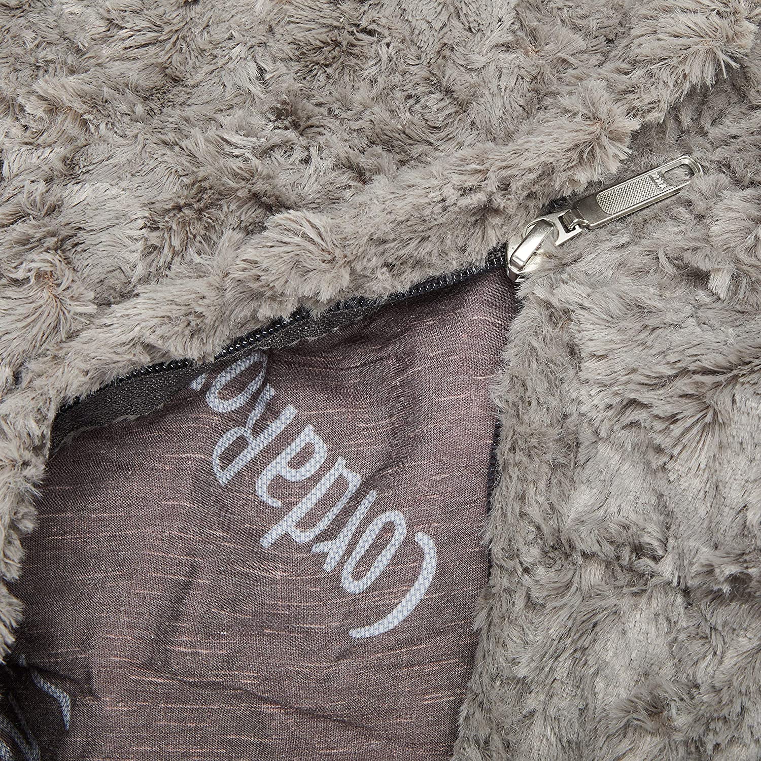 Buy CordaRoy's Convertible Faux Fur Full Size Bean Bag Chair, Grey Online at Lowest Price in