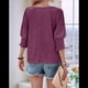 thumbnail image 2 of Túnica Informal Ligera con Cuello Redondo para Mujer, Color Rojo Vino, XXL, 2 of 6