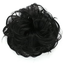 OneDor Synthetic Messy Hair Bun Extension Chignon Hair Piece (2#-Darkest Brown)