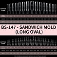 thumbnail image 5 of Nail Forms, Dual‑Layer Quick Acrylic Press-on Nails Extension Molds, Clear Reusable No‑paper‑tip Manicure Tools, Multi‑Size Nail Art Molds for Builder Gel DIY & Professional Salon Nail Making, 5 of 6