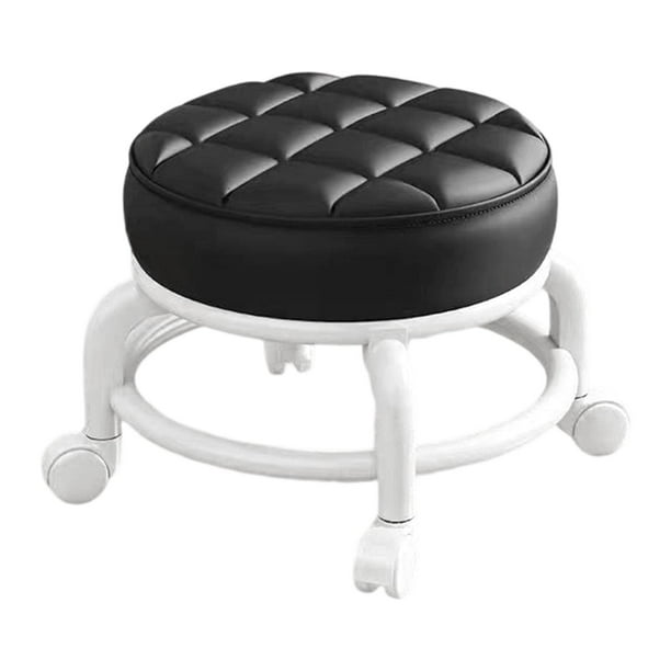 Paburas de rodillos giratorios de 360 degree Reladores giratorios universales de bajo ruido infantil Pequeño silla giratoria Cambiar asiento de taburete negro