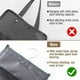 thumbnail image 4 of Ropa colgante Toallas Bolsas colgantes Sombreros Bolsillos múltiples Toallas de baño Almacenamiento en la puerta trasera Bolsa colgante Bolsa de almacenamiento en la pared Gris 1 pieza Electrónica, 4 of 4