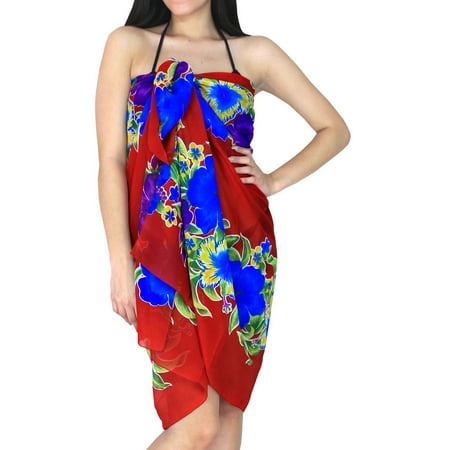 HAPPY BAY Swimsuit Cover-Up Sarong Beach Wrap Skirt Hawaiian Sarongs For Women Plus Size Large Maxi