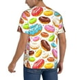 thumbnail image 2 of Fotbe Color Donut Baseball Jersey Shirt for Men and Women, Casual Short Sleeves Button Down T-Shirt-XX-Large, 2 of 9