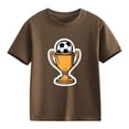 thumbnail image 4 of WRKEKC Boys T-Shirts Kids Soccer Print Round Neck Short Sleeve Casual Cotton Tee for Daily Wear 2-13 Years, 4 of 7