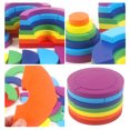 thumbnail image 2 of Bloques de madera 3D, rompecabezas de juguete, juego de bloques de diseño de madera, rompecabezas de forma geométrica, juguetes educativos clásicos para guardería para niños, 2 of 8