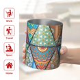 thumbnail image 5 of 12oz Coffee Tumblers Multicolor Ethnic Geometric Pattern Stainless Steel Vacuum Insulated Travel Tumbler Coffee Cups Mug with Lid and Straw with Cleaning Brush for Cold & Hot Drinks, 5 of 5