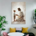 thumbnail image 6 of Jesus Christ Wall Art Savior And Boy-Jesus with BoyPoster, Mormon Art, Bible Canvas Print Wall Art Picture Painting Poster Canvas Print Posters Artworks Bedroom Living Room Decor 16x24inch(40x60cm), 6 of 6