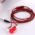 thumbnail image 4 of Twowood auricular 3.5mm en el oído auriculares deporte trenzado de tela trenzado auricular estéreo con cable con micrófono, 4 of 7