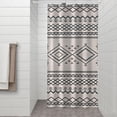 thumbnail image 2 of Geometric Diamond Striped Pattern Shower Curtain 36"x72" ,Bathroom Decorative Shower Curtains Set with 12 Hooks,Modern Waterproof Washable Shower Curtain, 2 of 6