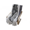 thumbnail image 4 of Ying Yang Soft Flannel Fleece Throw Blanket, Flower and Petals Art Yoga Themed in Eastern Style Cultural Floral, Cozy Plush for Indoor and Outdoor Use, 50" x 70", Black and White, by Ambesonne, 4 of 6