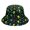 Alien Peace Sign Black Pattern, variant on Alien Peace Sign Black Pattern Bucket Hat, Travel Foldable Hat with Wide Brim & Breathable Fabric, Polyester Twill Gifts for Unisex Men Women