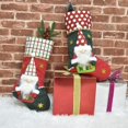 thumbnail image 3 of 2 paquetes de medias navideñas de gnomo sueco de Papá Noel en 3D, medias de felpa personalizadas de 19,7 pulgadas para colgar en la chimenea del hogar, decoración del árbol, 3 of 4
